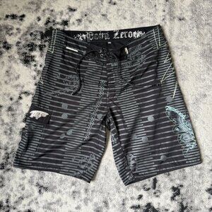 Y2K Point Zero Surf Shorts